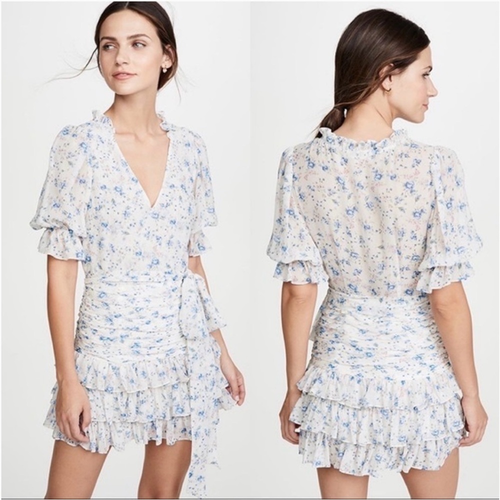 Loveshack Fancy Tiered Hanna Ruffled dress